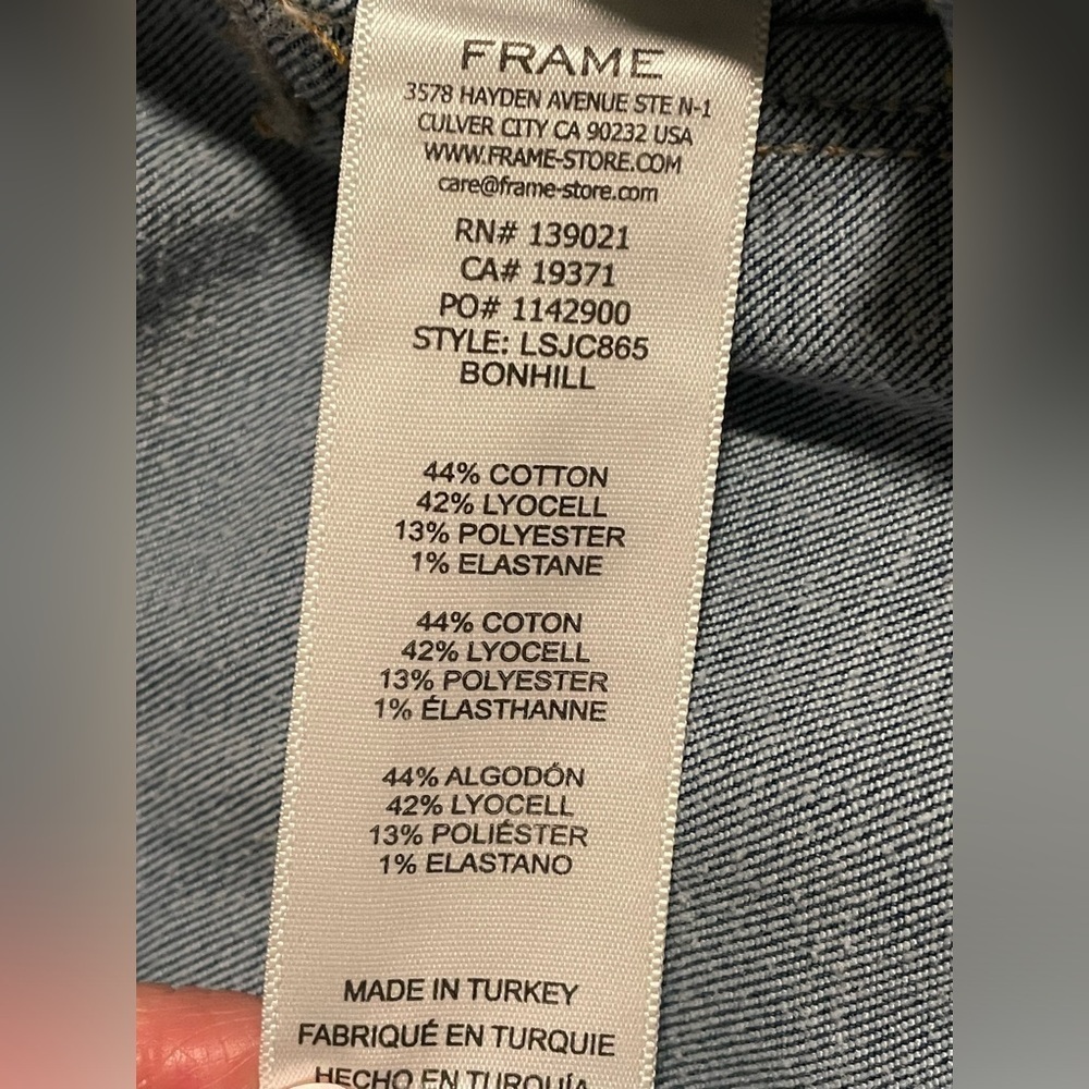 Frame Cropped Skinny Denim Jeans - Picture 6 of 6